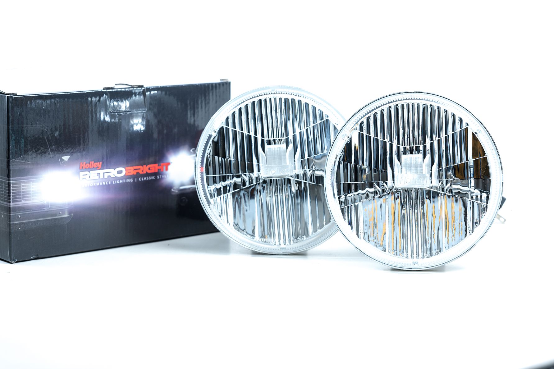 Sealed Beam Holley RetroBright LED Headlights (5.75